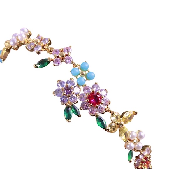 KATE SPADE • New Bloom Flower Butterfly Bracelet - Picture 2 of 5